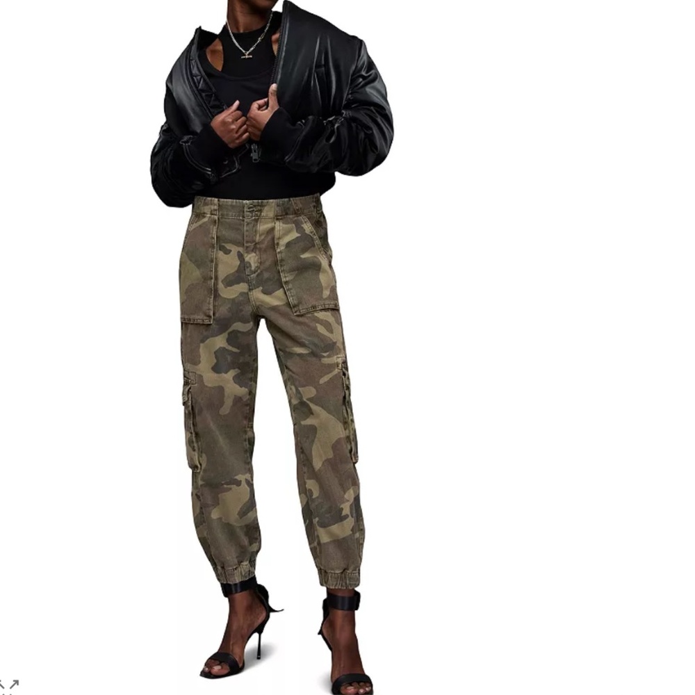 All Saints Frieda Camo Cargo Jogger Pants